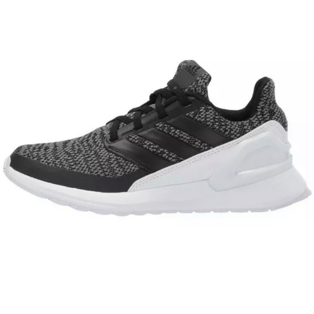 Adidas RapidaRun Knit J Black Grey Sneaker